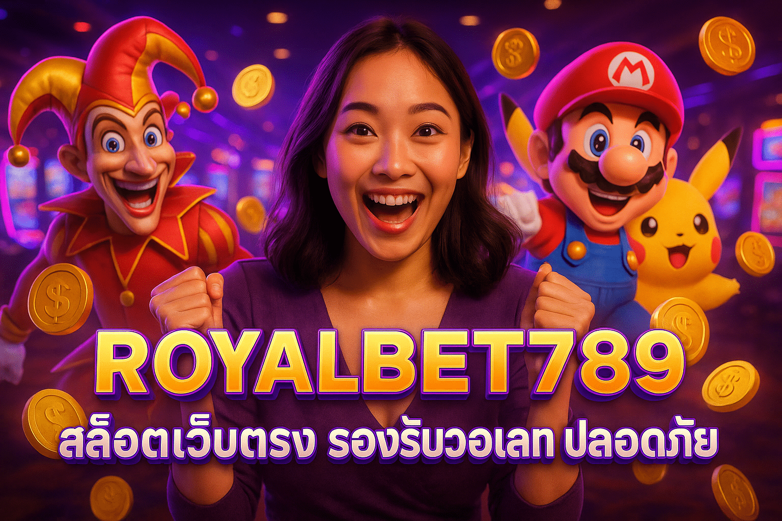 ROYALBET789 สล็อตเว็บตรง รองรับวอเลท ปลอดภัย