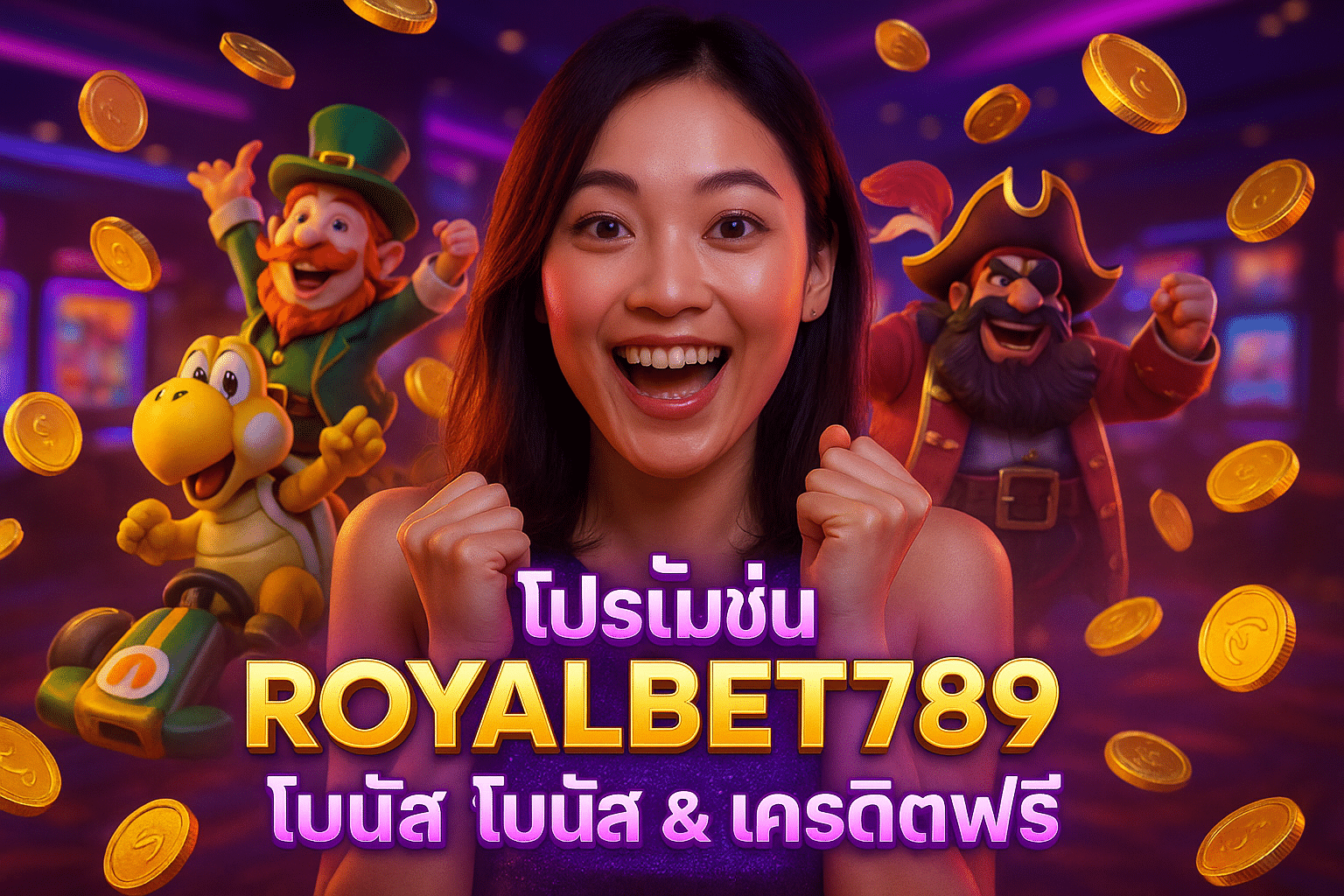 โปรโมชั่น ROYALBET789 ล่าสุด โบนัส & เครดิตฟรี
