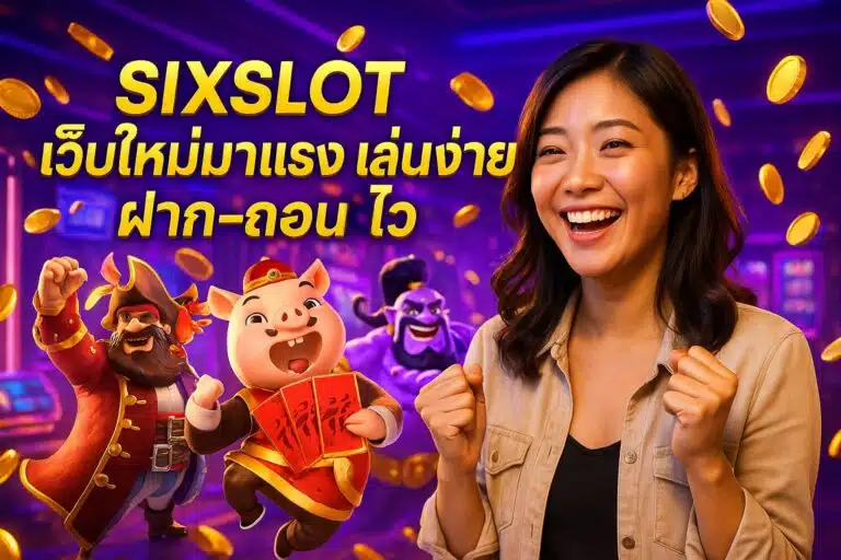 SIXSLOT เว็บใหม่มาแรง เล่นง่ายฝาก-ถอนไว